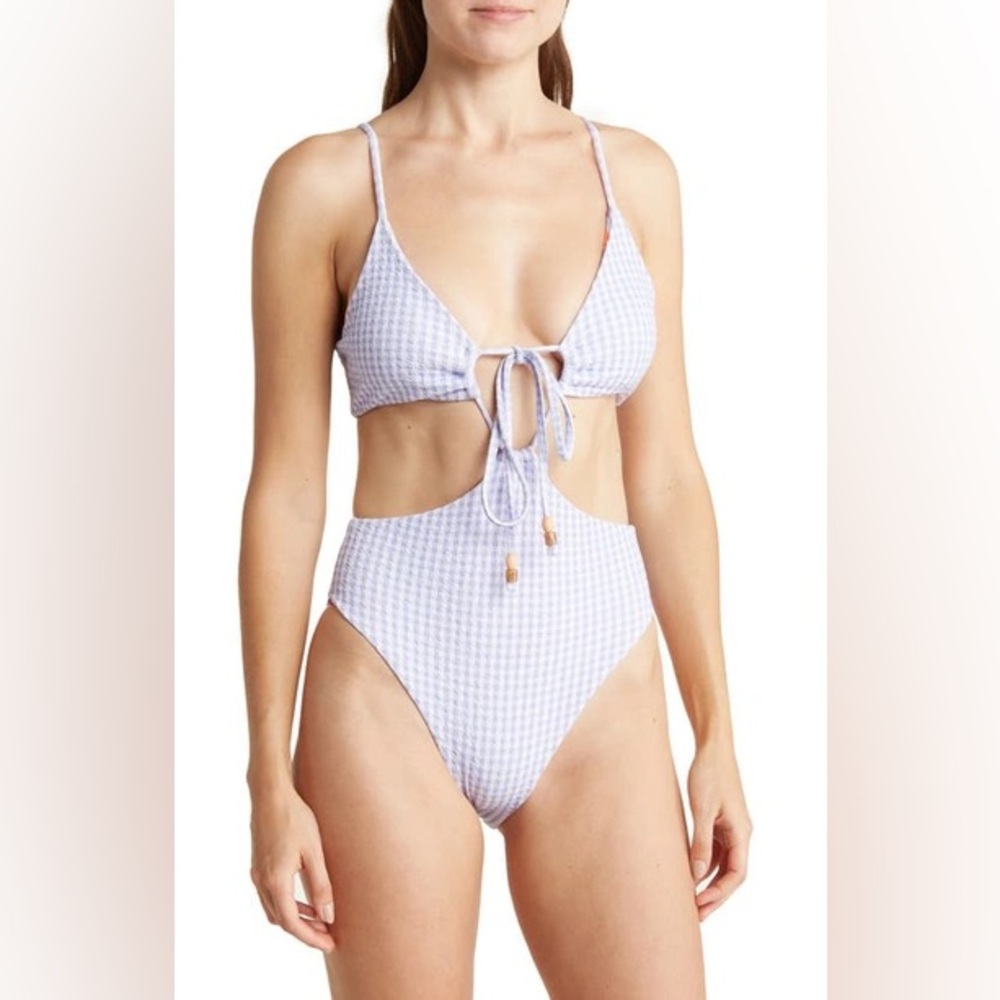 Maaji Gingham Reversible One Piece Size Large